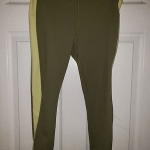 Under armour army green athletic leggings